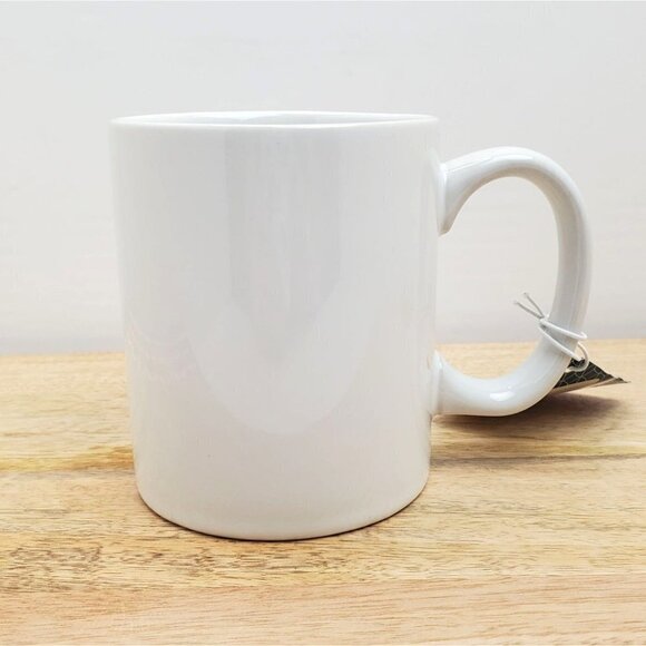 Blah Blah Ceramic Coffee Mug White with  Black Lettering - Picture 5 of 5